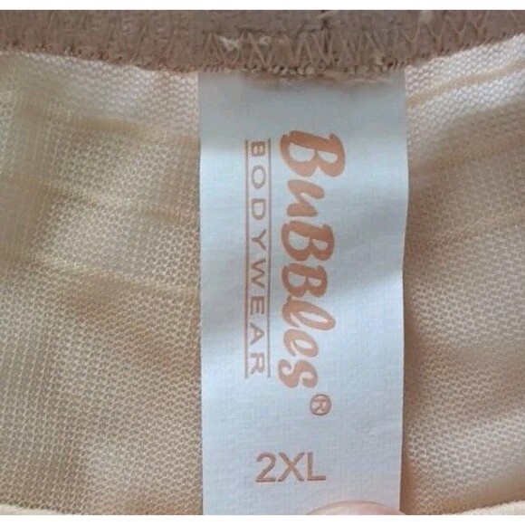 Bubbles Bodywear Seamless Padded Panty Size 2X  Beige Butt Enhancer Sheer 9019 - Picture 3 of 6